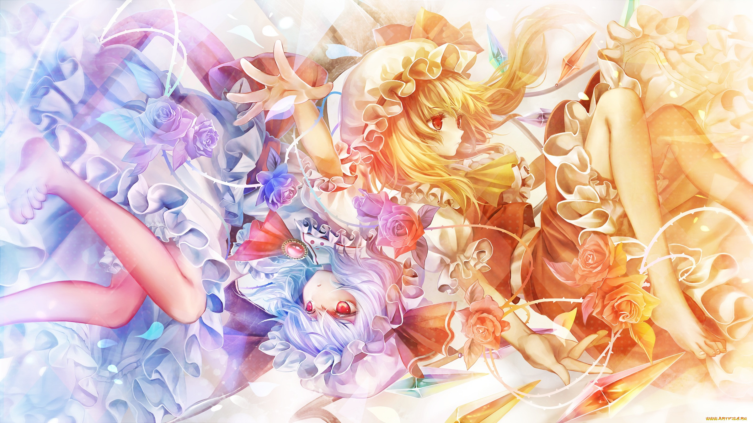 , touhou, flandre, scarlet, afraco, , , remilia, 